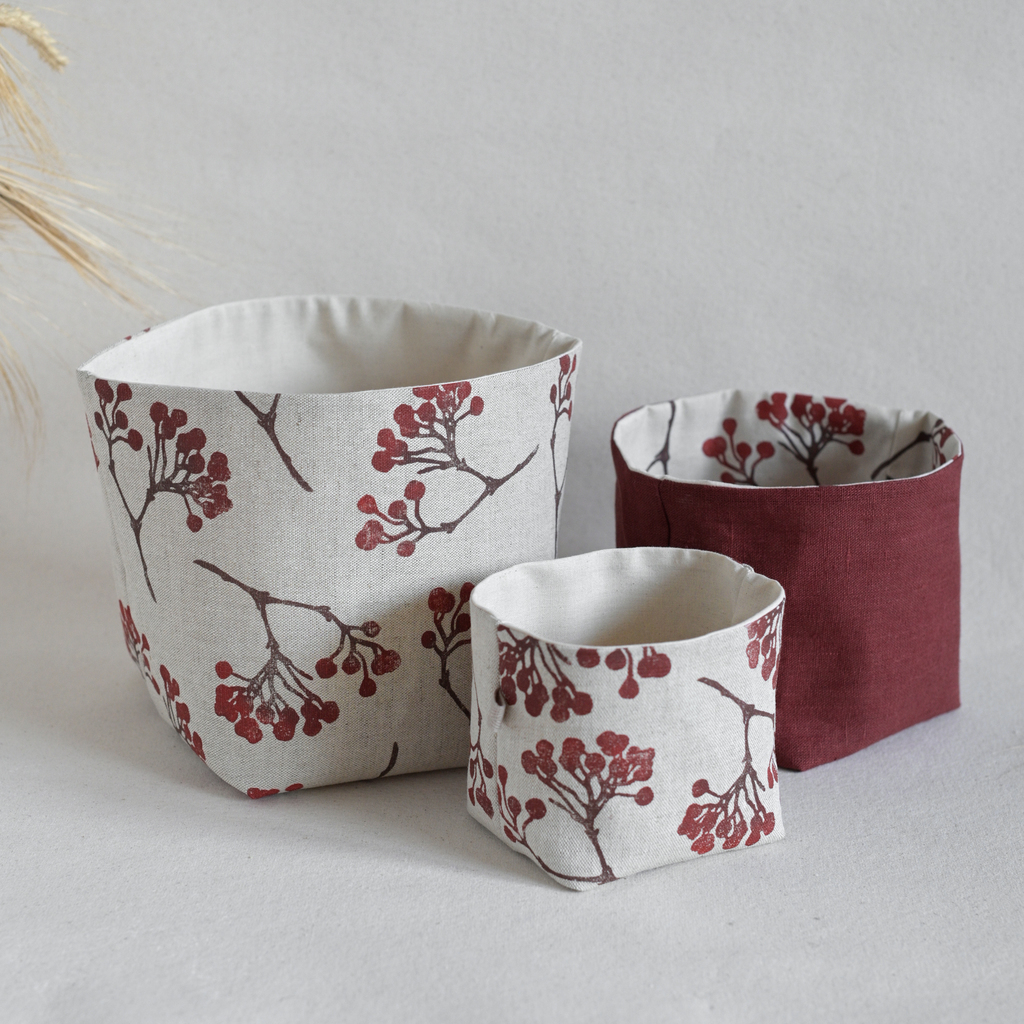 Set of 3 Storage Baskets-Rowan