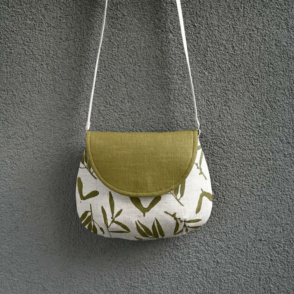 Cross - body Bag Botanical in green
