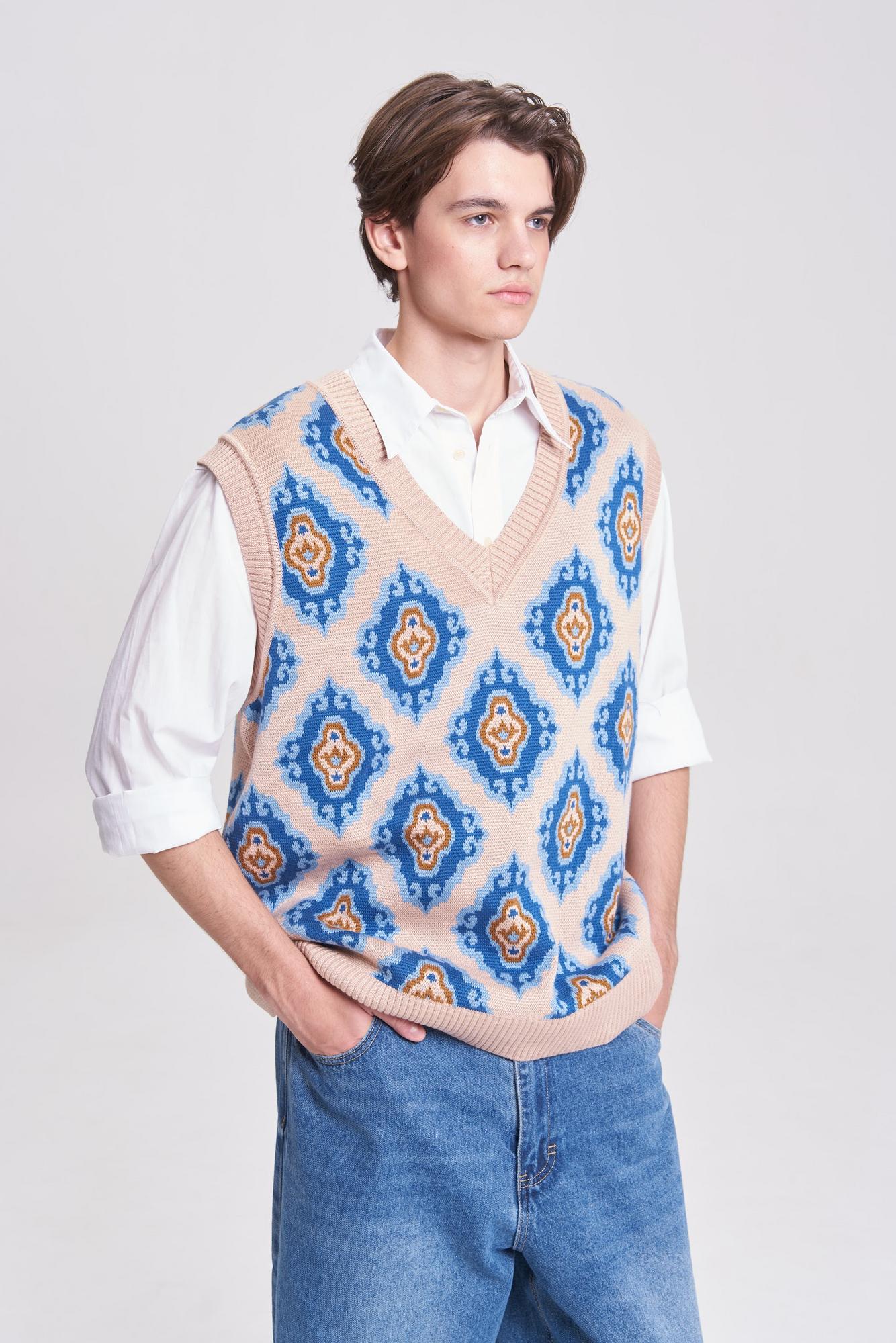 Жилет "Тюбетейка" унисекс бежевый