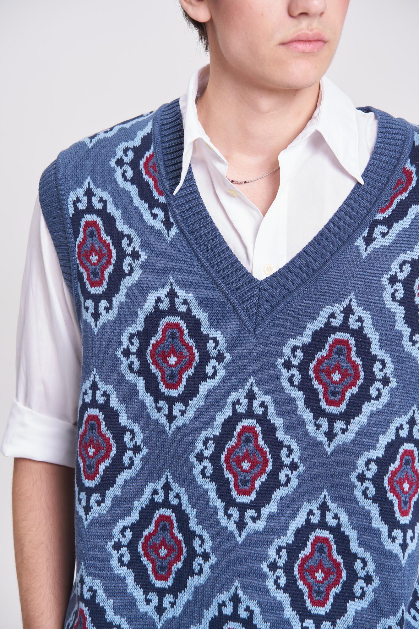 Жилет "Тюбетейка" унисекс синий