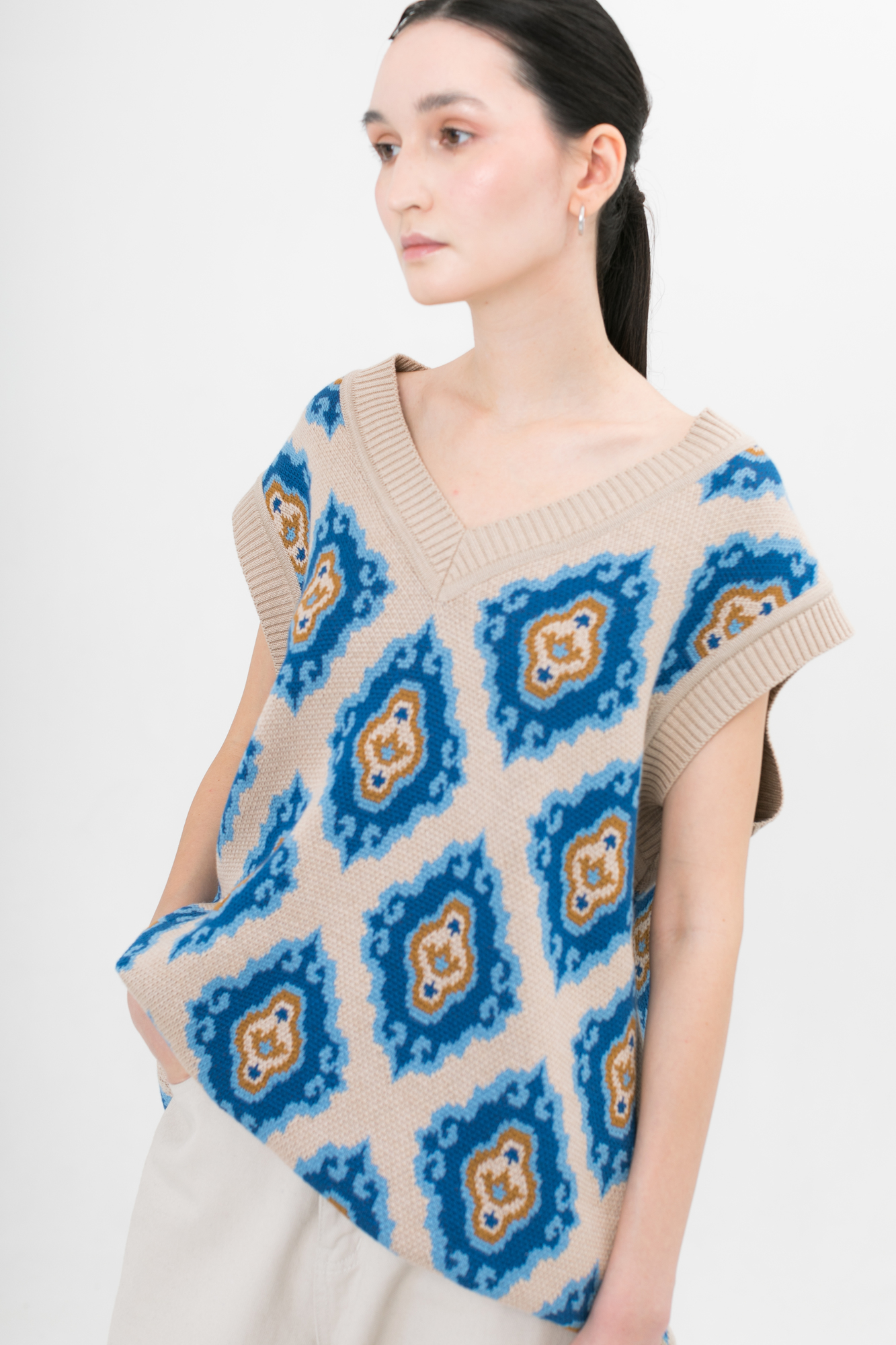 Жилет "Тюбетейка" унисекс бежевый