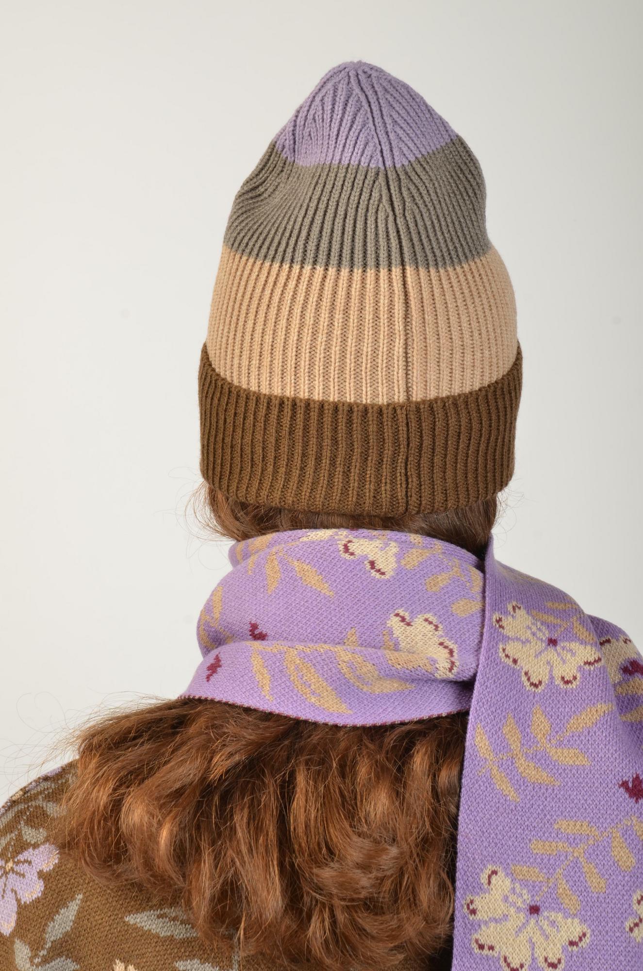 Шапка Flora коричневая