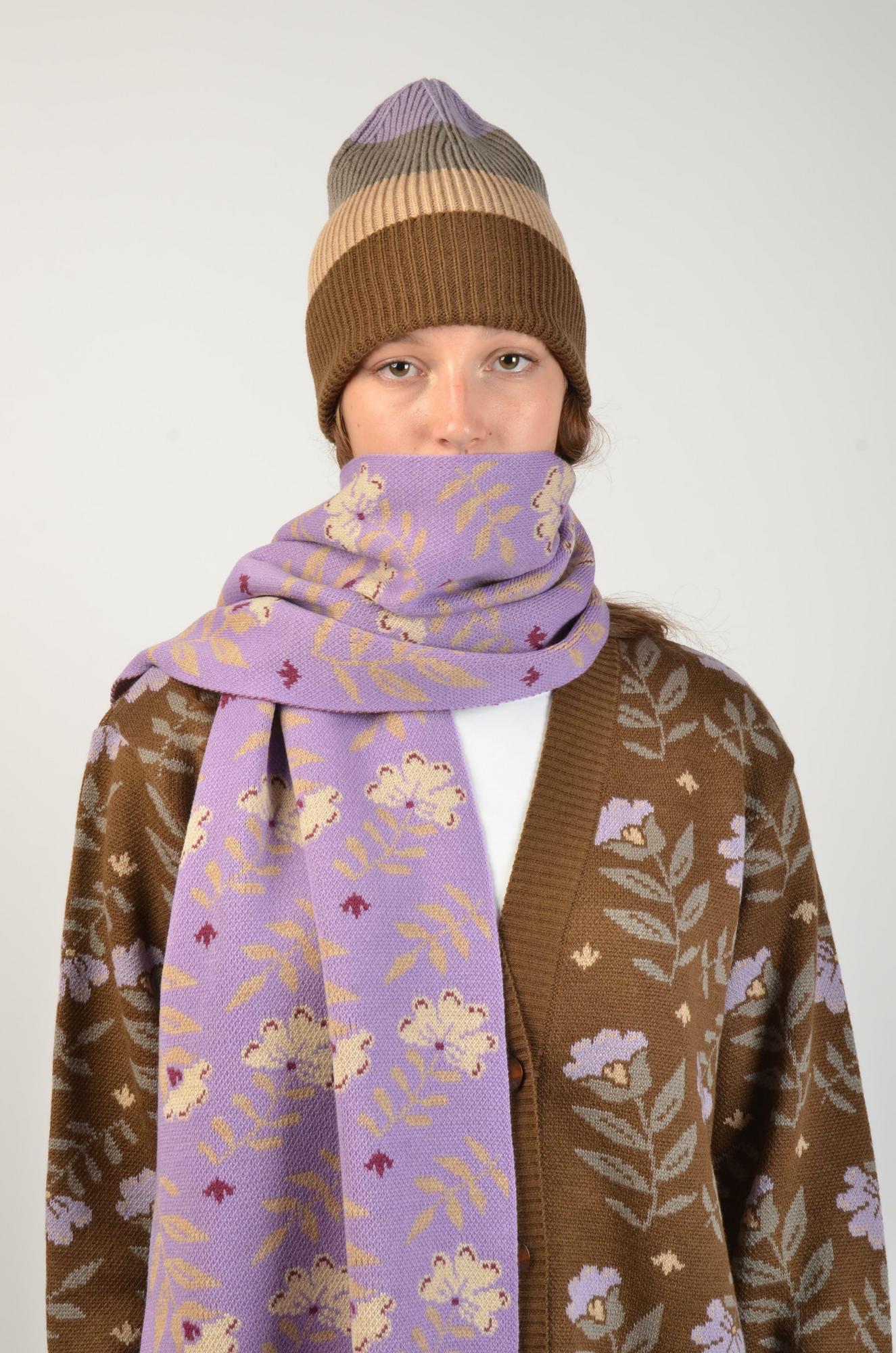 Шапка Flora коричневая