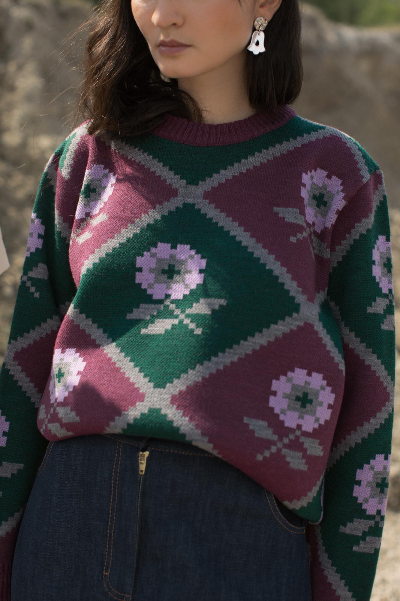 Джемпер женский Kilim зеленый