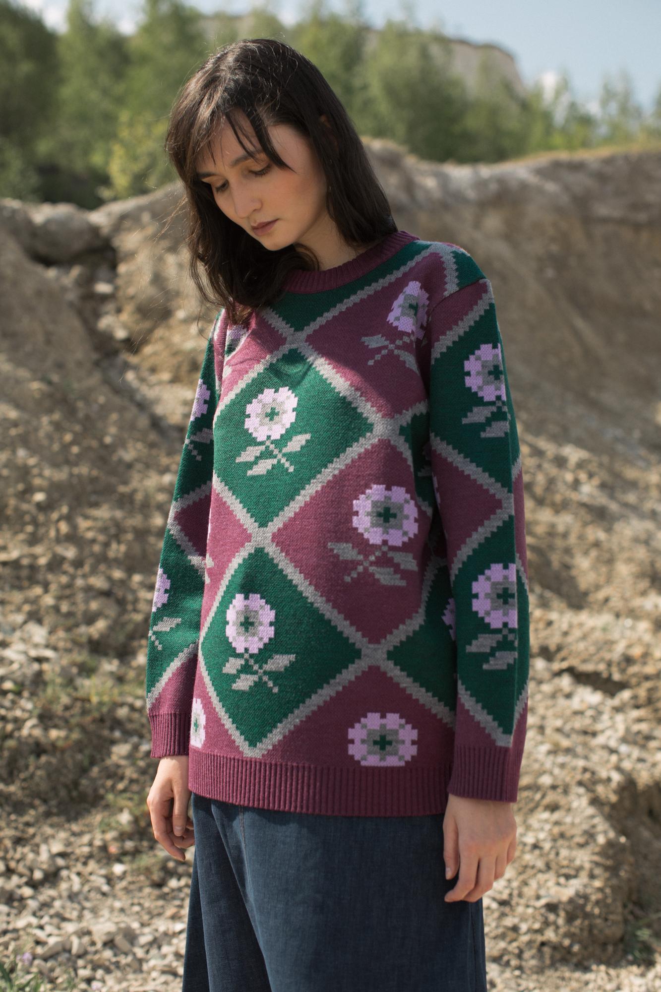 Джемпер женский Kilim зеленый