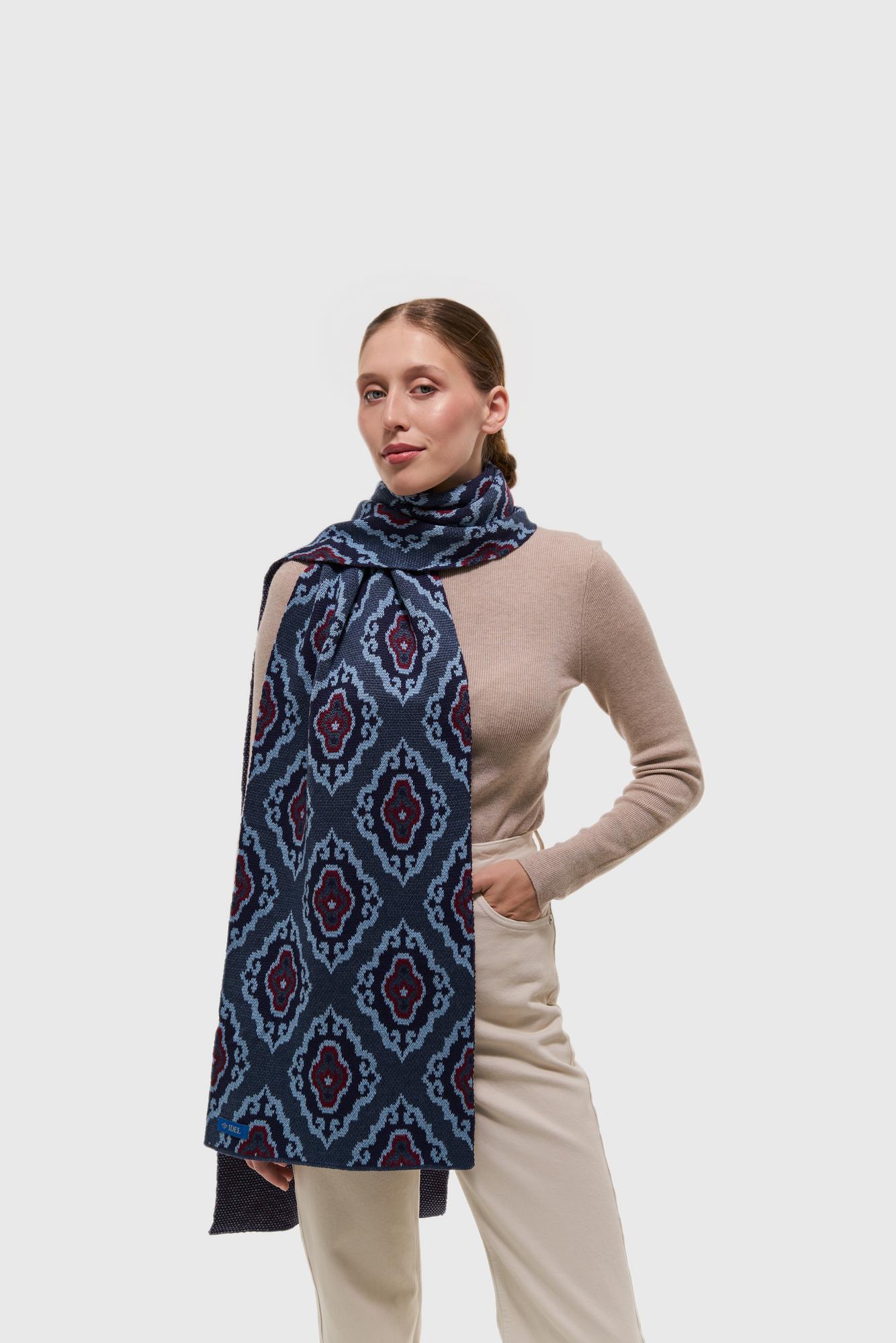 Шарф Тюбетейка джинса