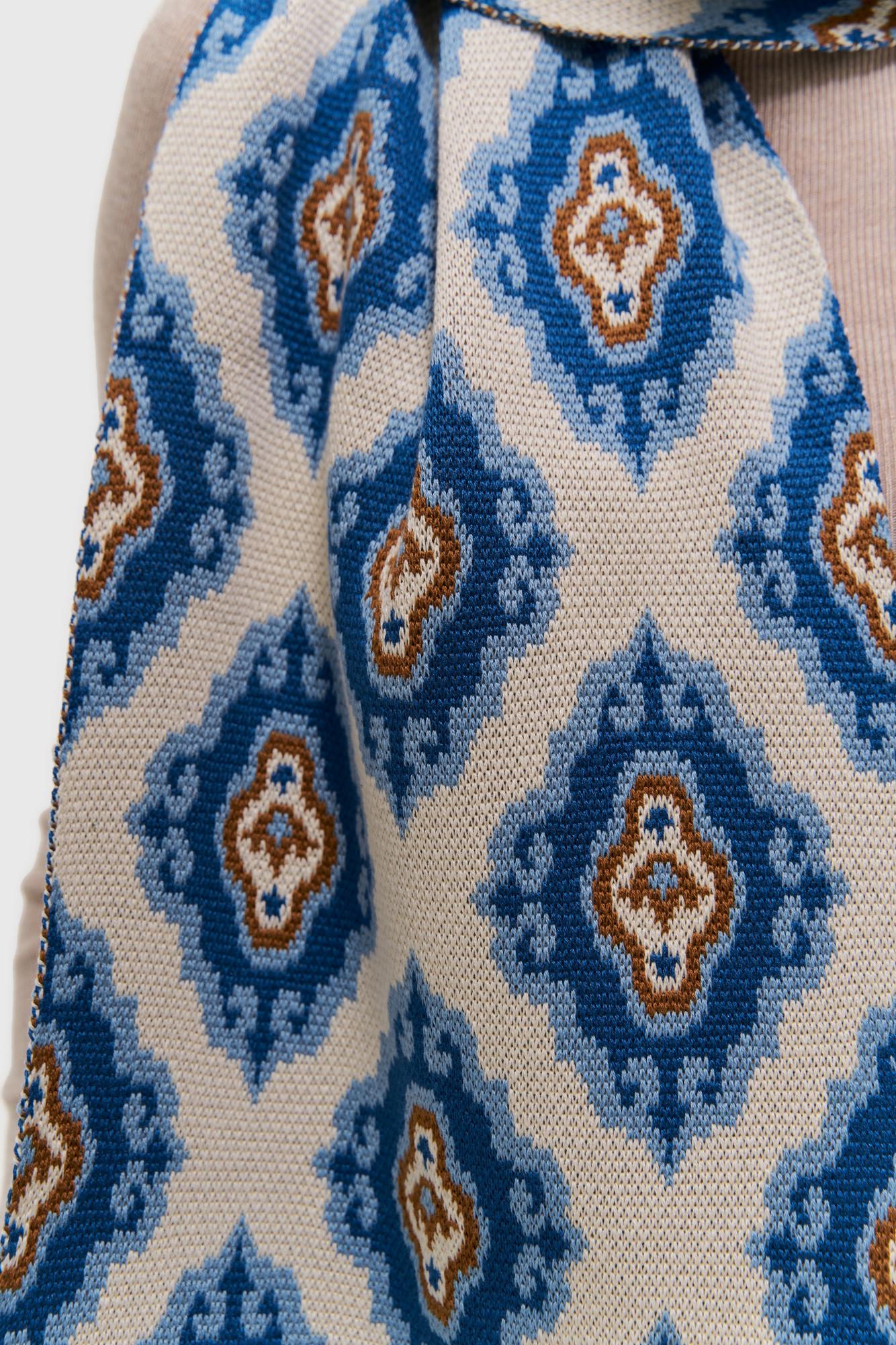 Шарф Тюбетейка молочный