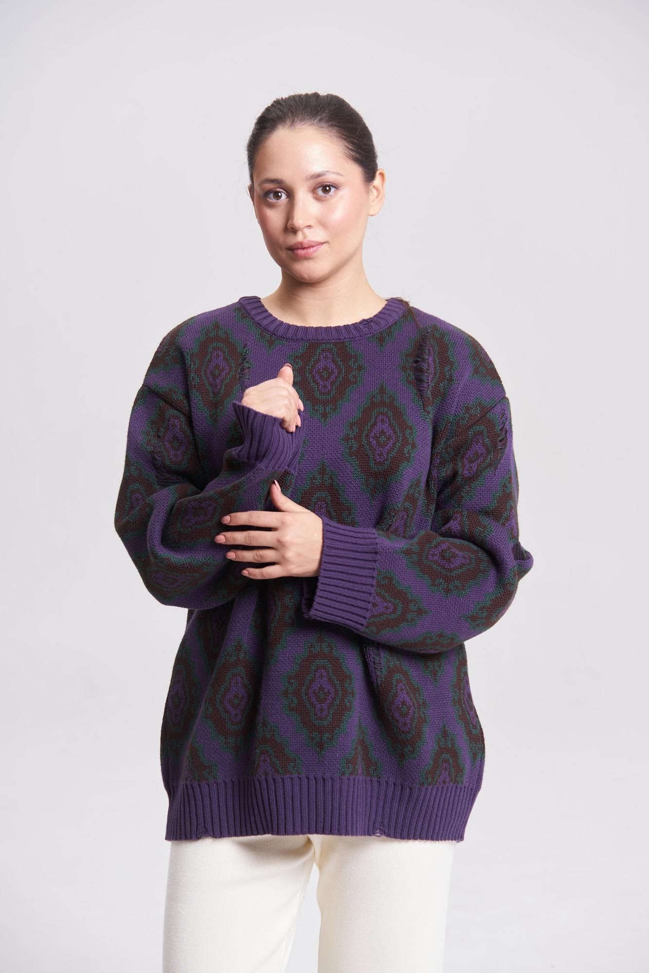 Джемпер унисекс История фиолетовый