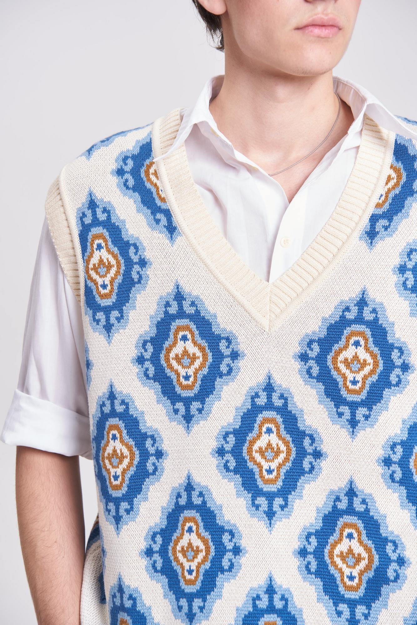 Жилет "Тюбетейка" унисекс молочный