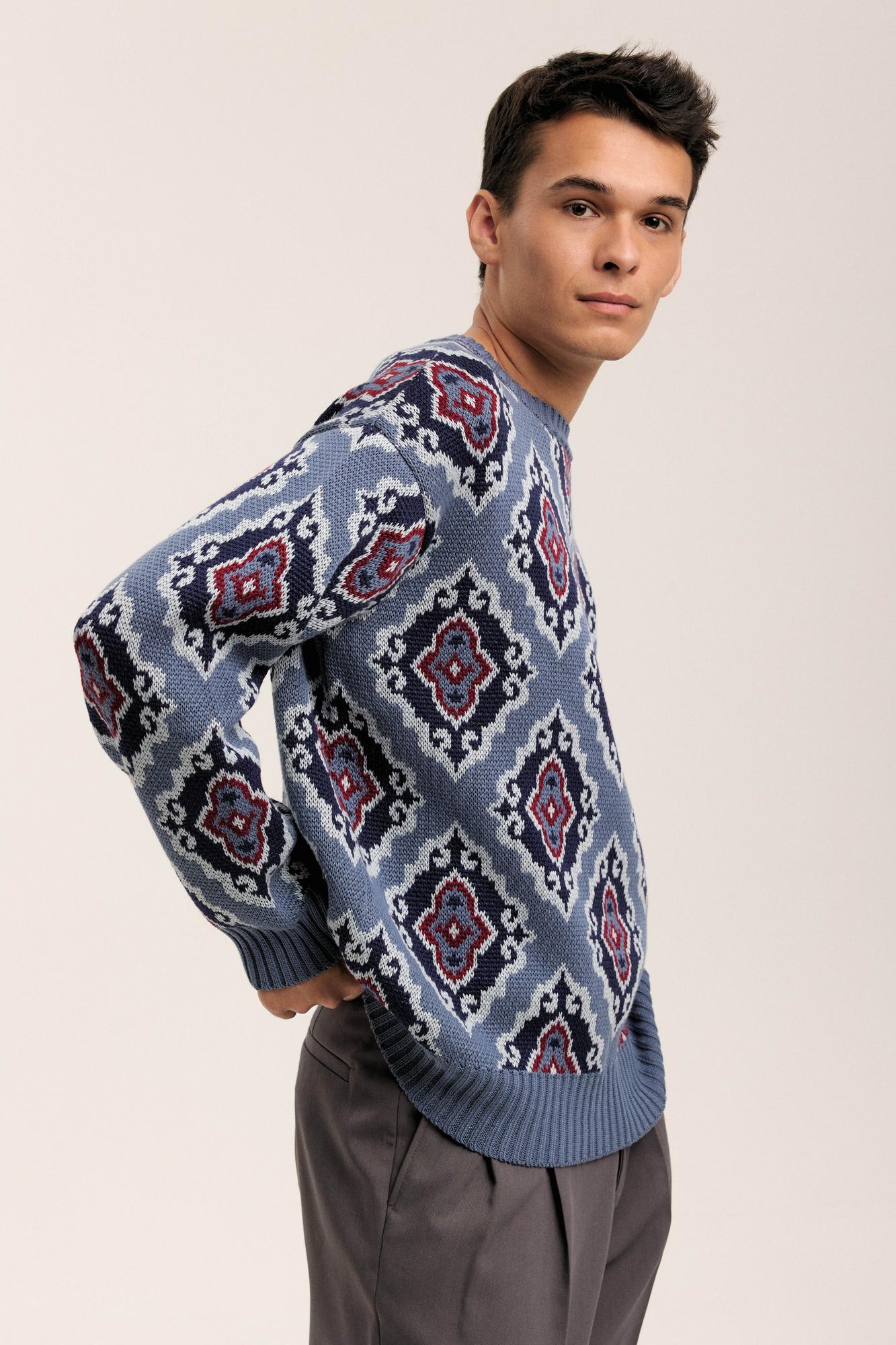 Джемпер "Тюбетейка" унисекс джинсовый