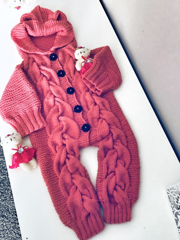 Детский комбинезон с косами