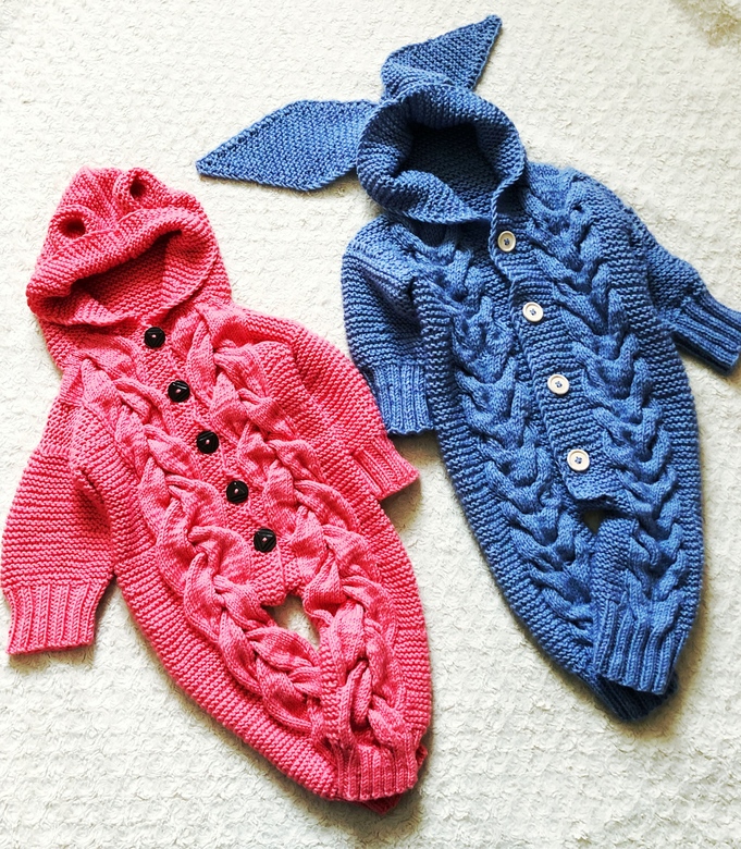 Детский комбинезон с косами