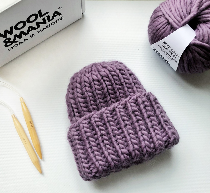 Шапка и снуд из толстой пряжи