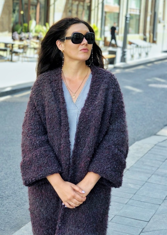 Пальто/Кардиган из букле. Версия НОВИЧОК