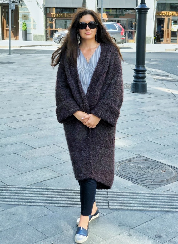 Пальто/Кардиган из букле. Версия НОВИЧОК