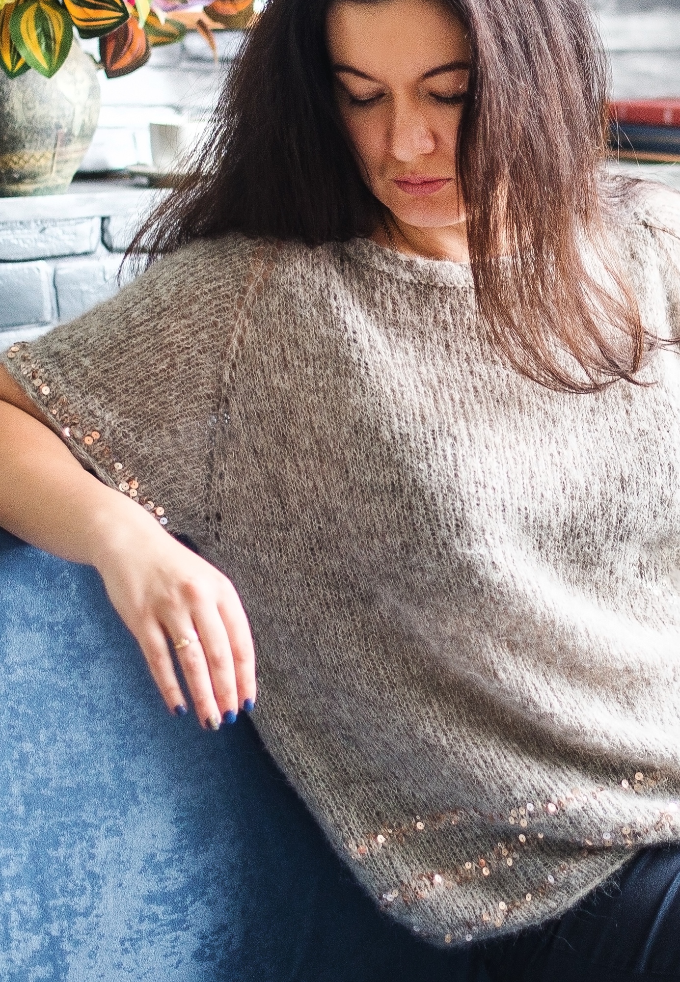 Джемпер нулевым регланом #джемпер_меридиан