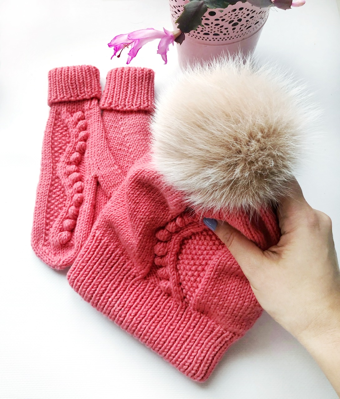 #рябиновая_шапка + снуд