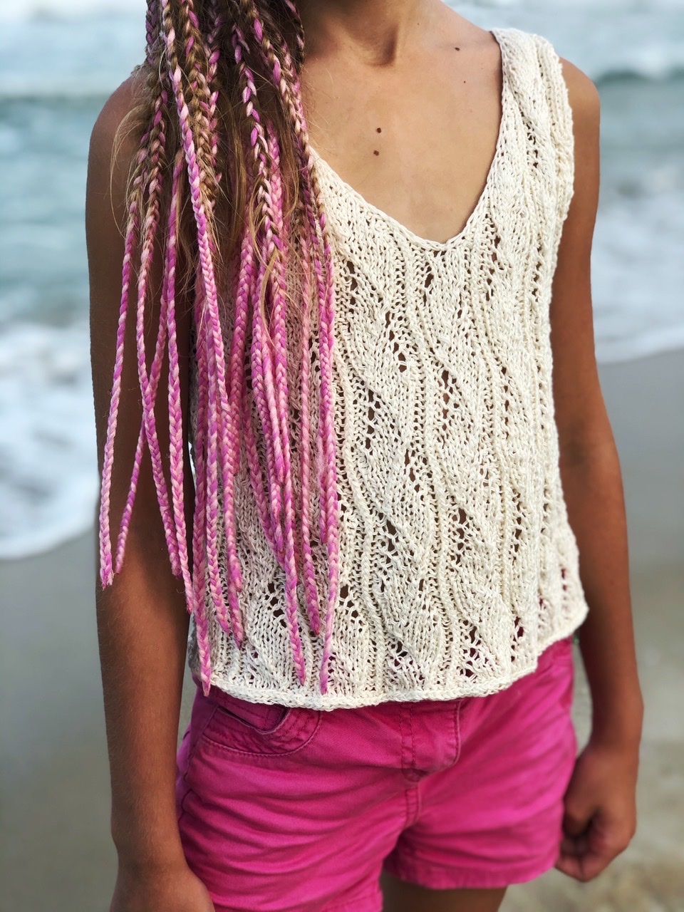 Ажурный топ спицами #bulgarian_топ