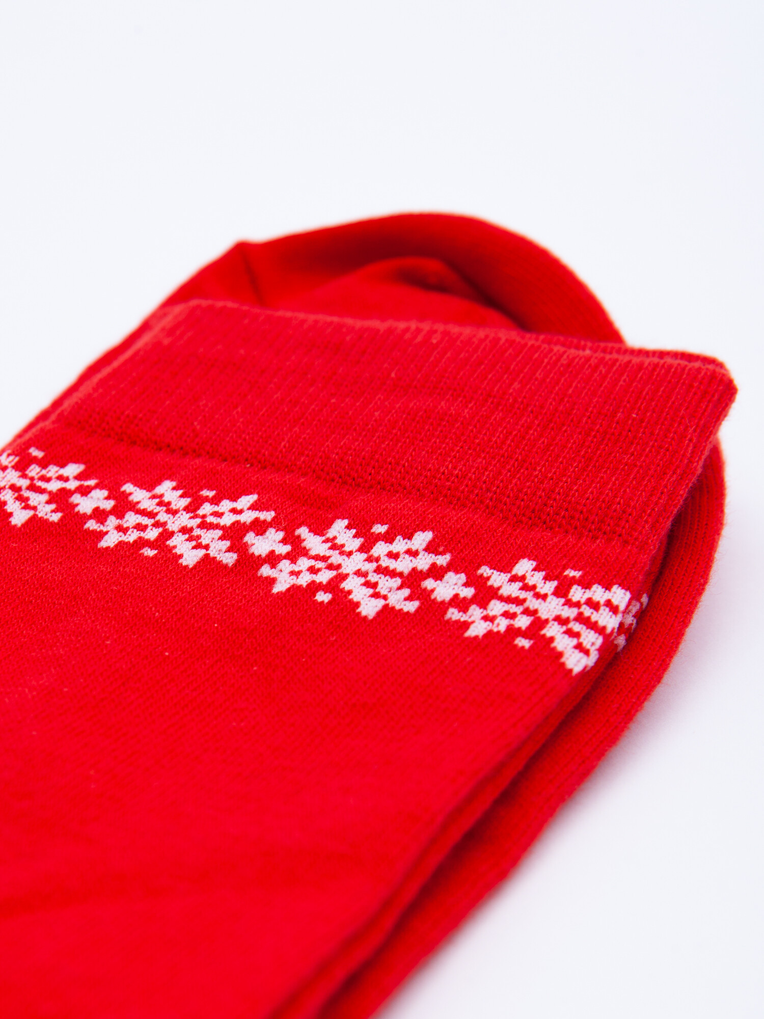 Носки Запорожец Heritage - Снежные Узоры Красный