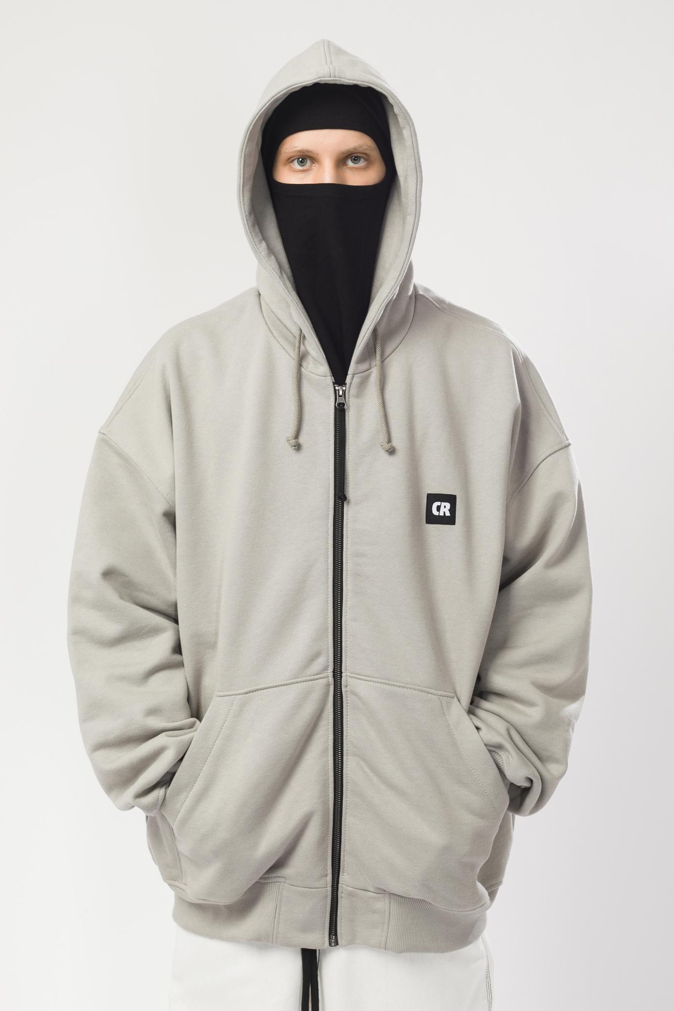Толстовка CODERED Zip Hood Baggy Серое небо
