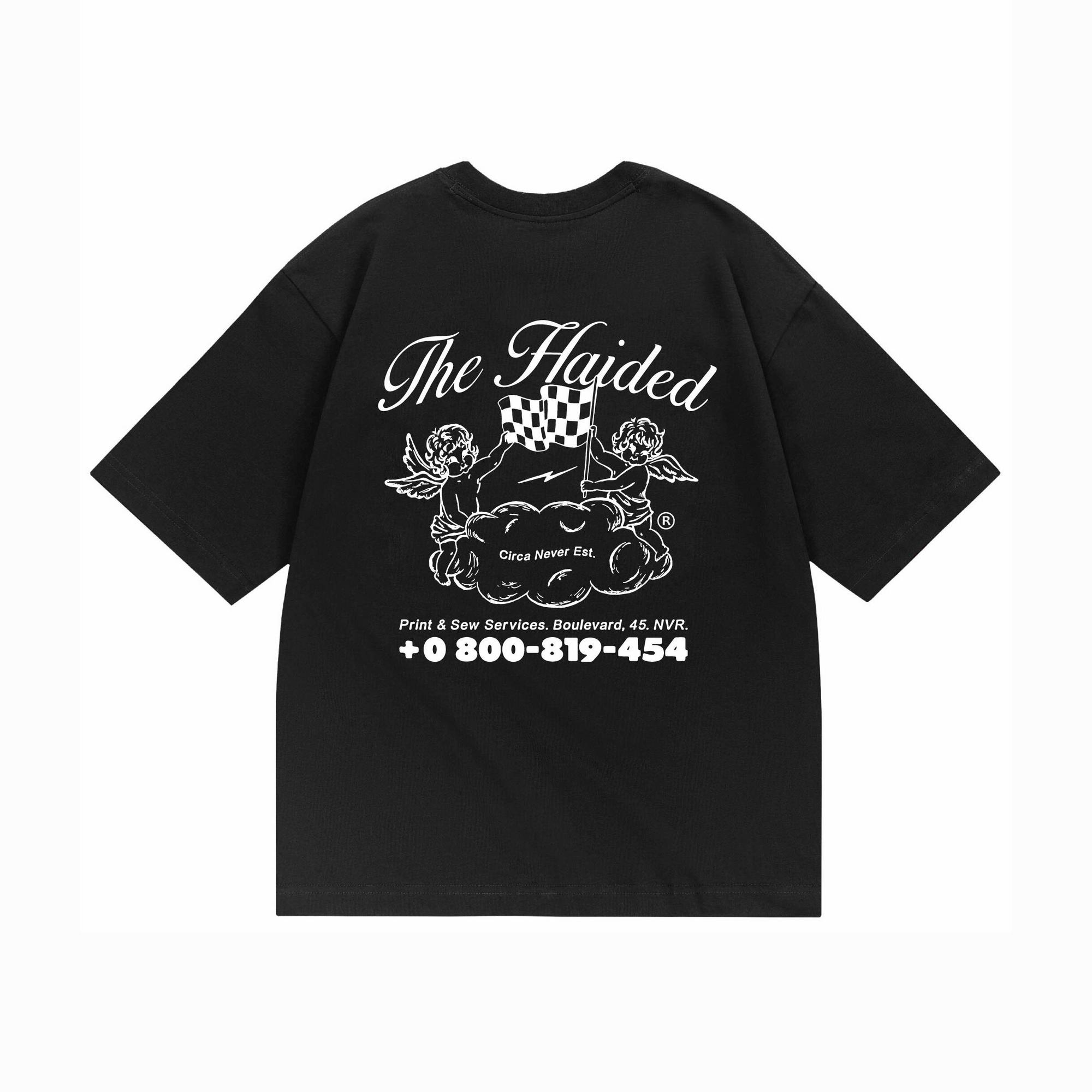 Футболка HAIDED Checkered Flag RLXD Tee Black