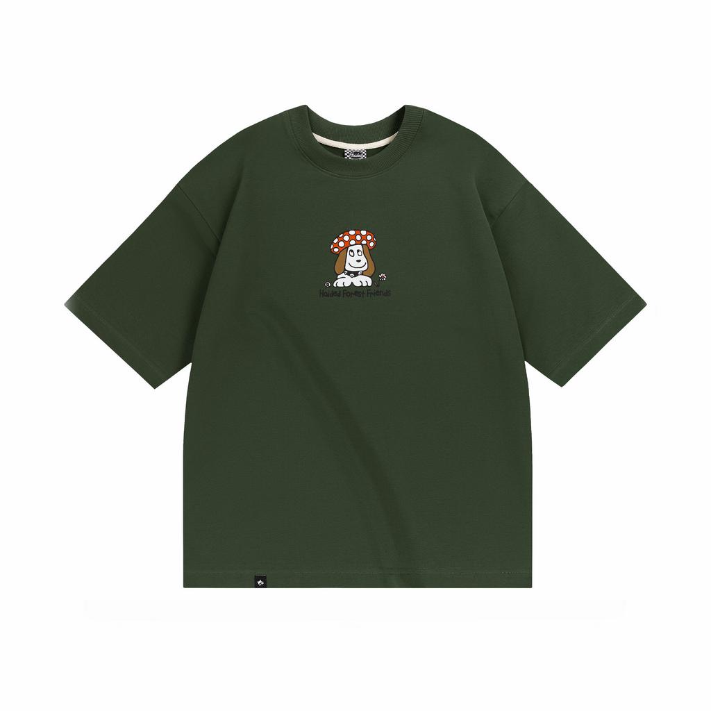 Футболка HAIDED FOREST FRIENDS RLXD FIRM Tee Olive
