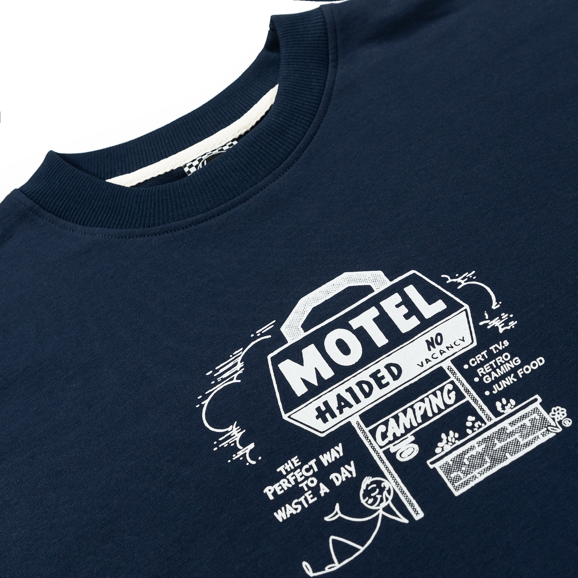 Футболка HAIDED WASTE A DAY RLXD FIRM TEE ink.blue