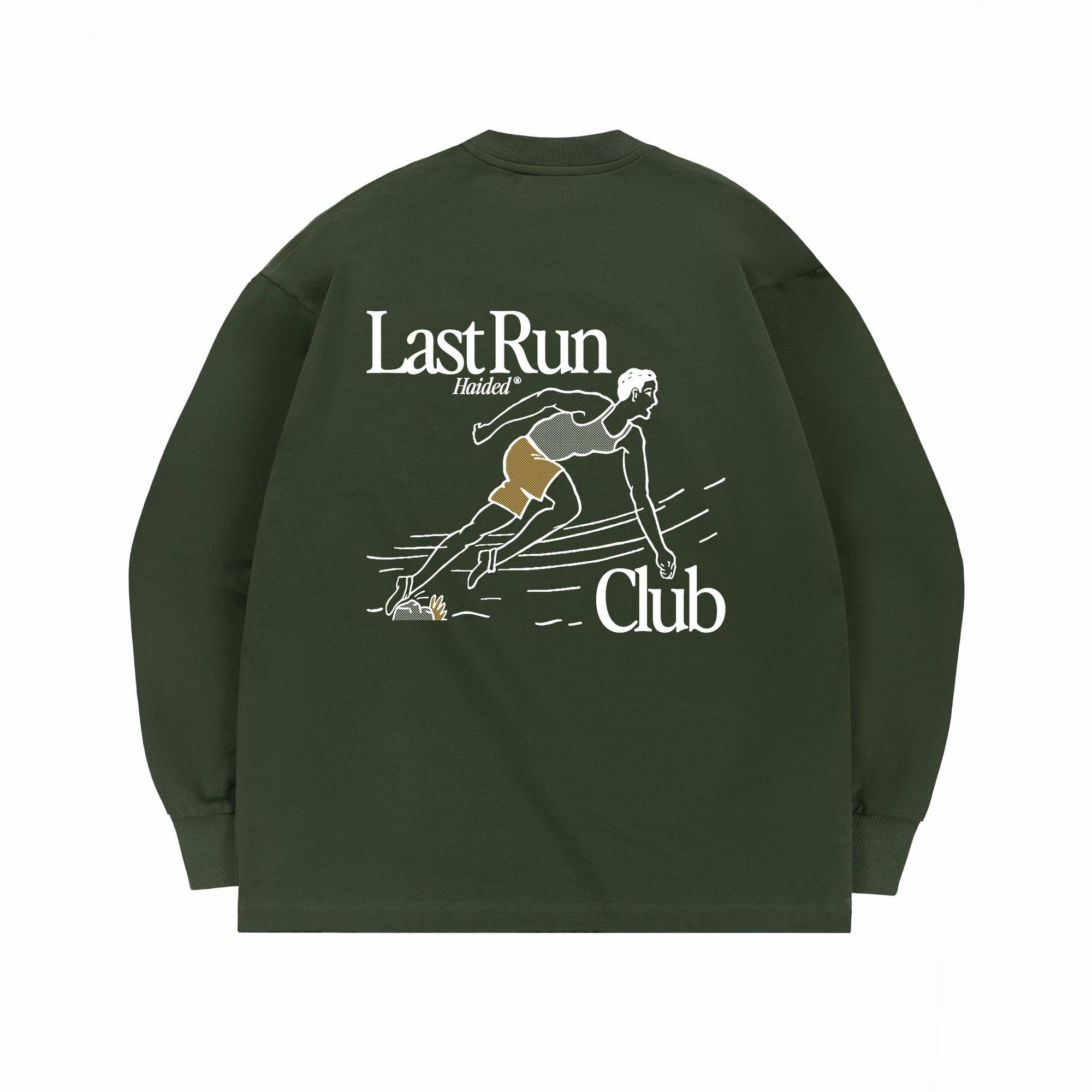 Лонгслив HAIDED LAST RUN RLXD FIRM LS TEE dk.olive