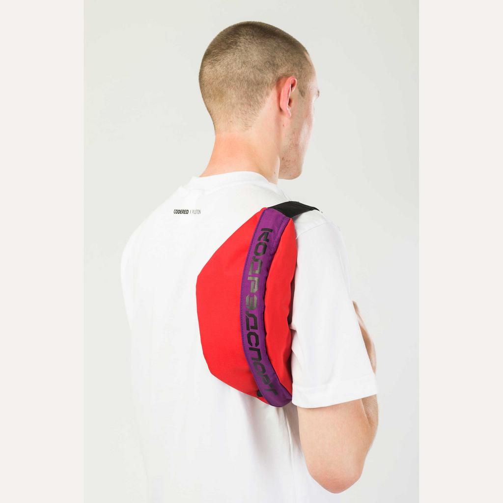 Сумка поясная CODERED Space Waist	Красный Таслан/Фиолетовый/Черный Принт