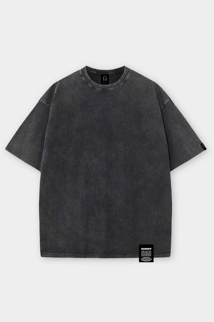 Футболка SHMOT "BLANK", GARMENT DYE черный