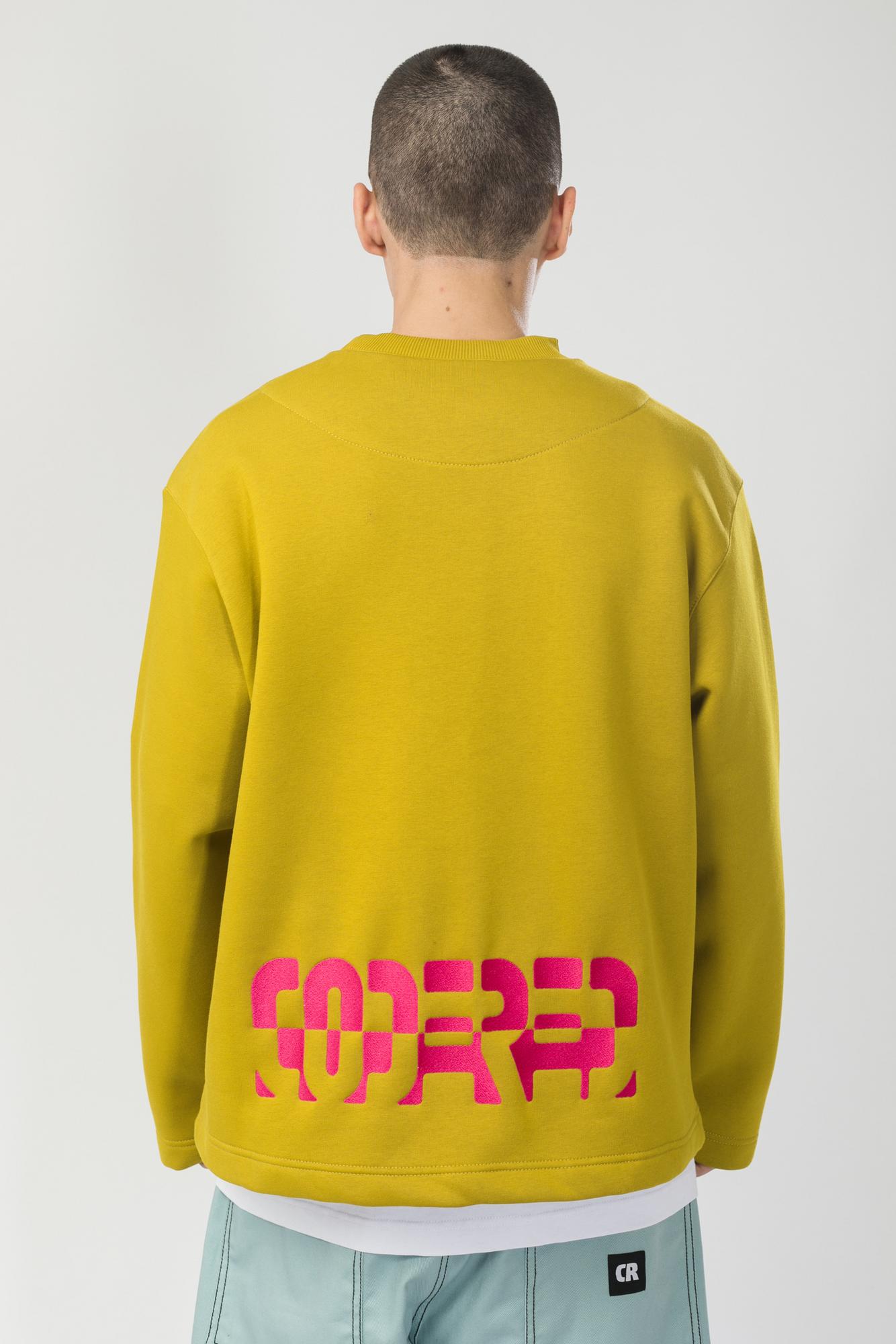 Толстовка CODERED Baggy Sleеve Горчичный Темный Half Inverse Font