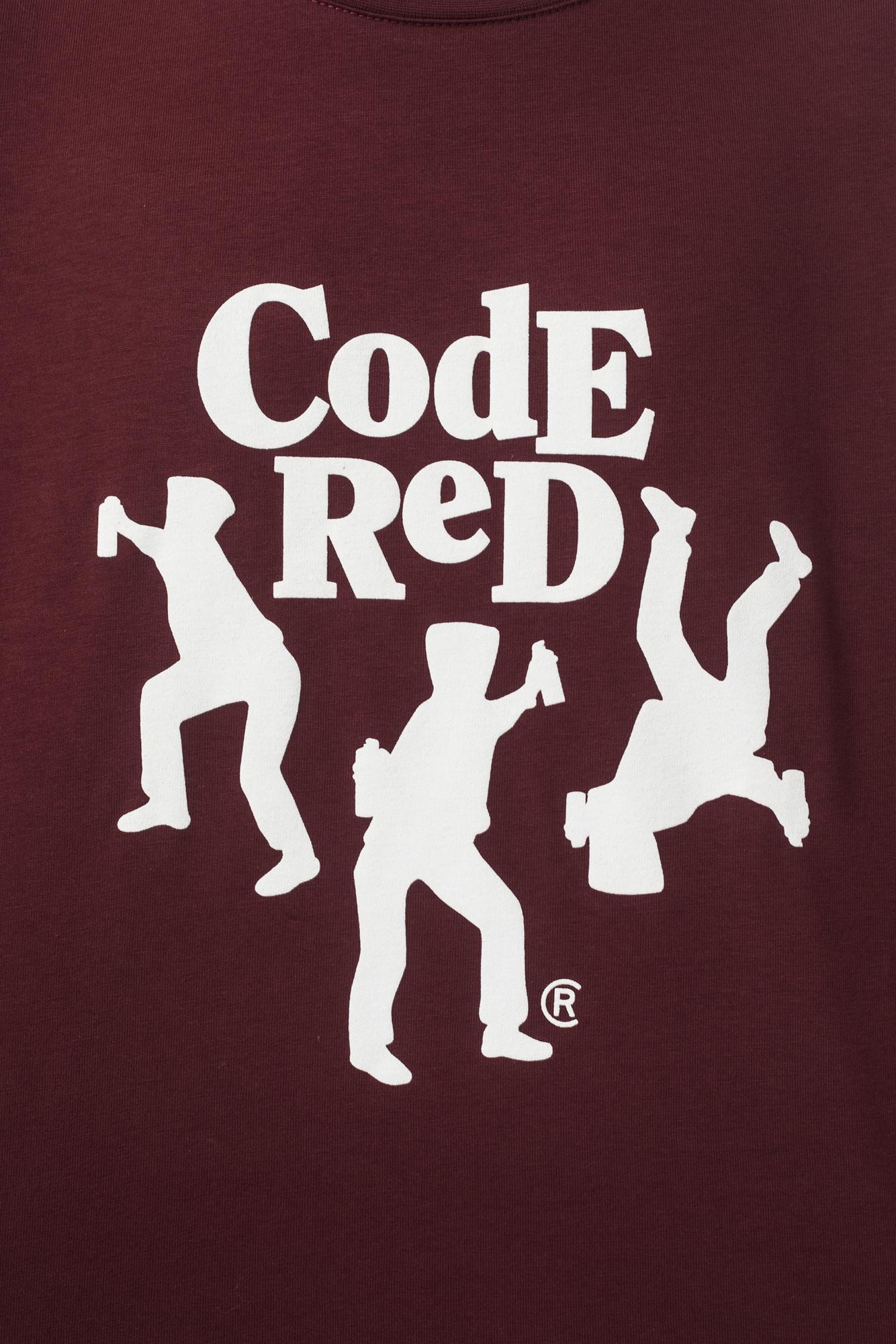 Футболка CODERED Over T Reddy Boy Вишнёвый тёмный