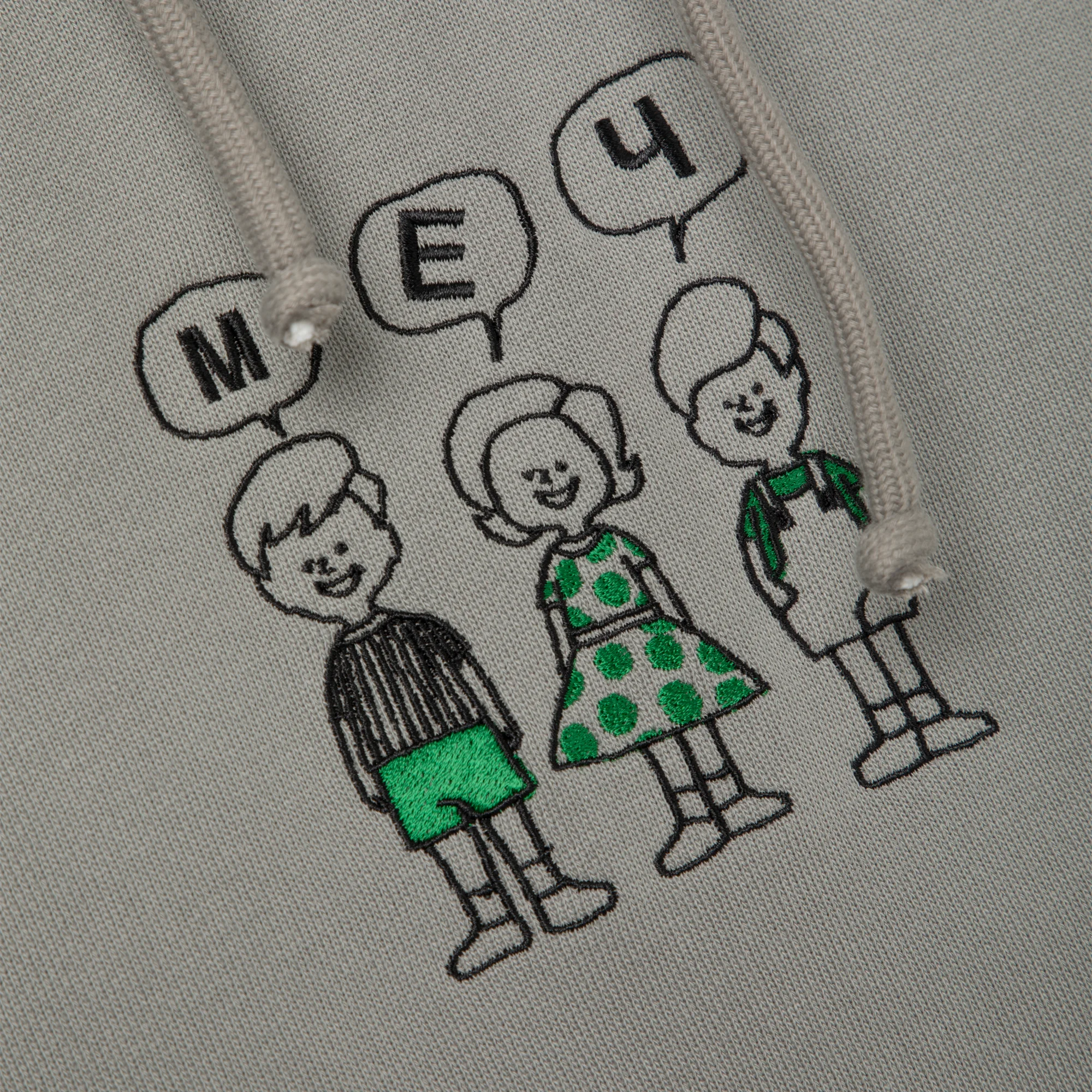Толстовка Меч HD EMBROIDERED FRIENDS Cloud Grey