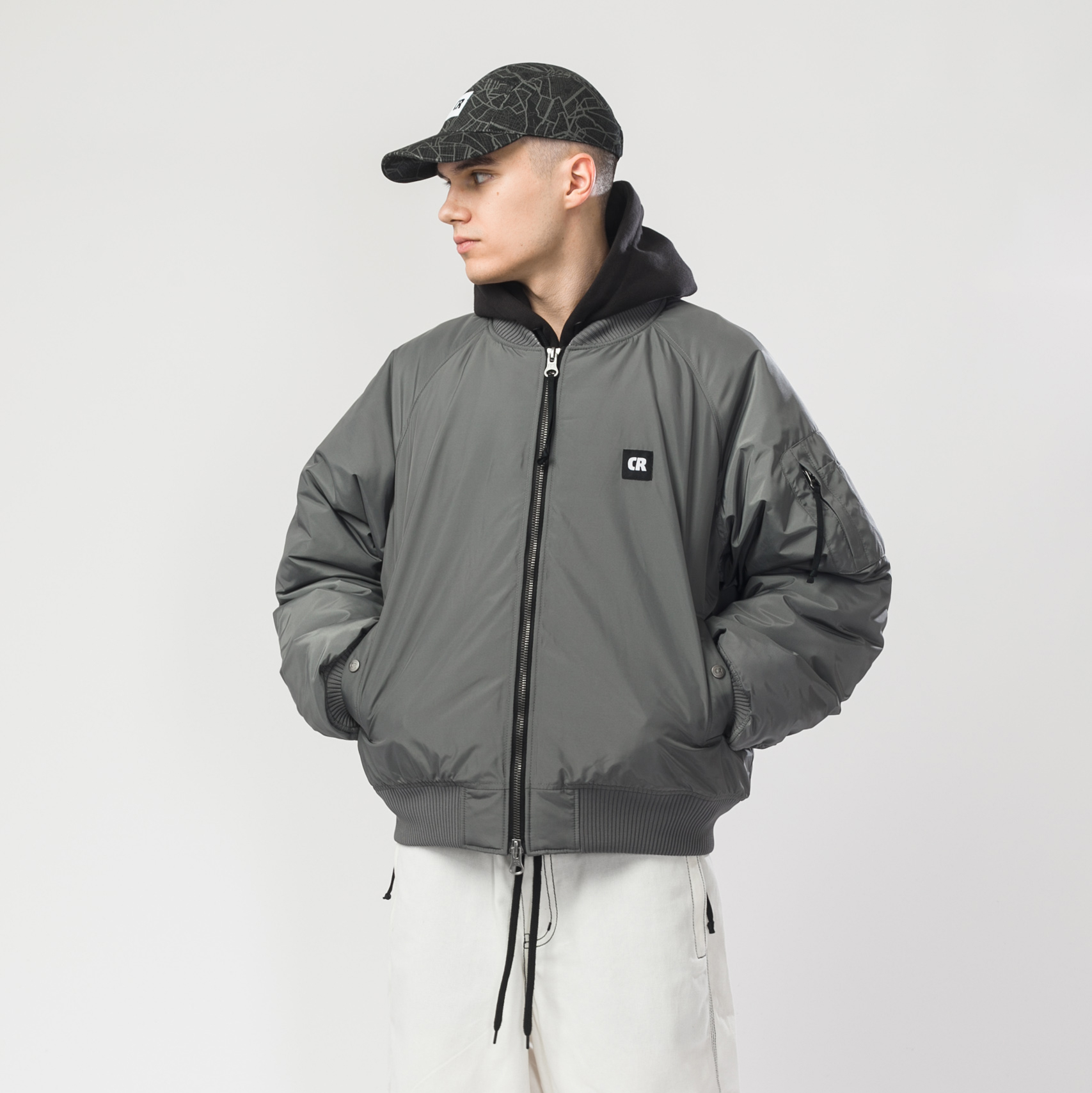 Куртка CODERED Bomber Wide Серый тёмный