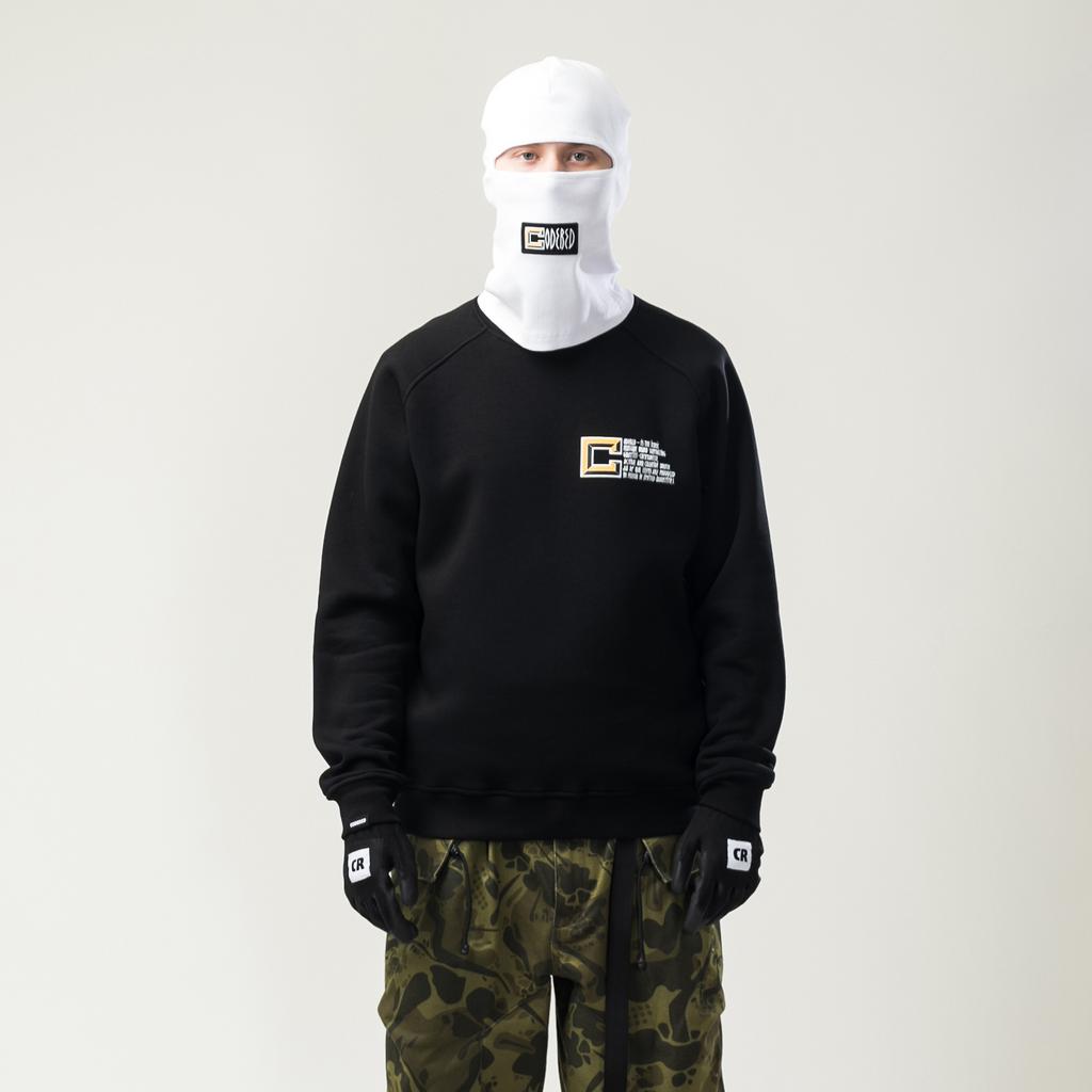 Толстовка-крюнек CODERED Firm КОДРЭД × Сидъ Чёрный