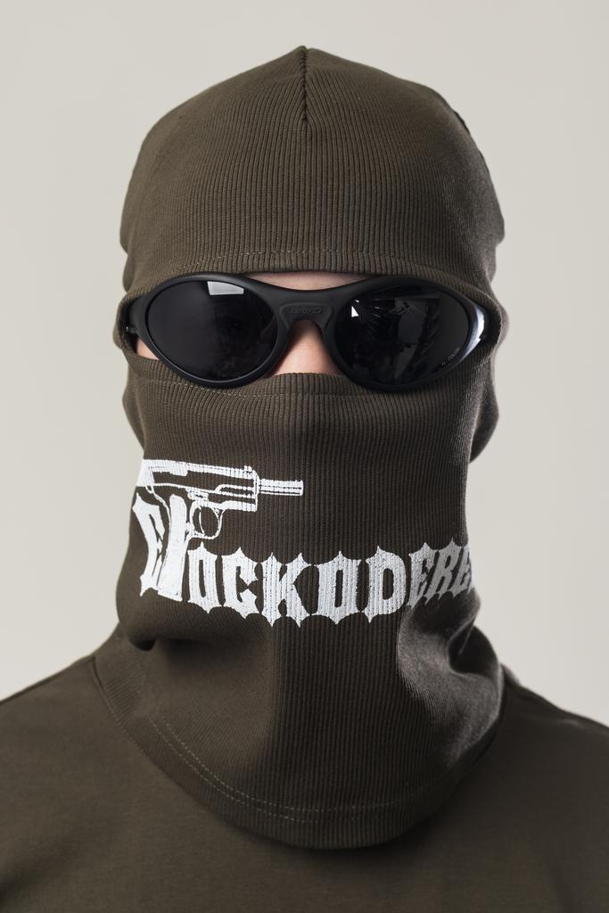 Шапка балаклава Incognito CODERED × Etock Болотный тёмный