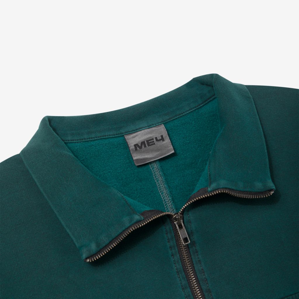 Толстовка Меч HALF ZIP DYED Sea Green