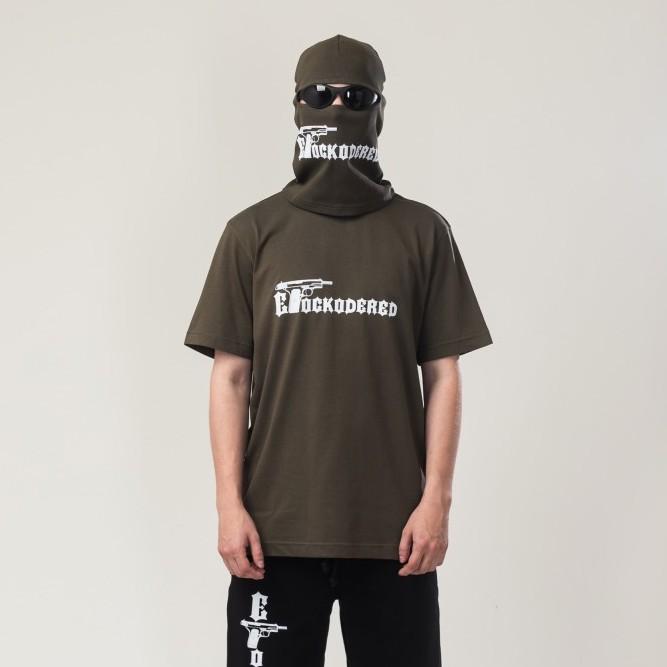 Футболка Regular CODERED × Etock Болотный тёмный