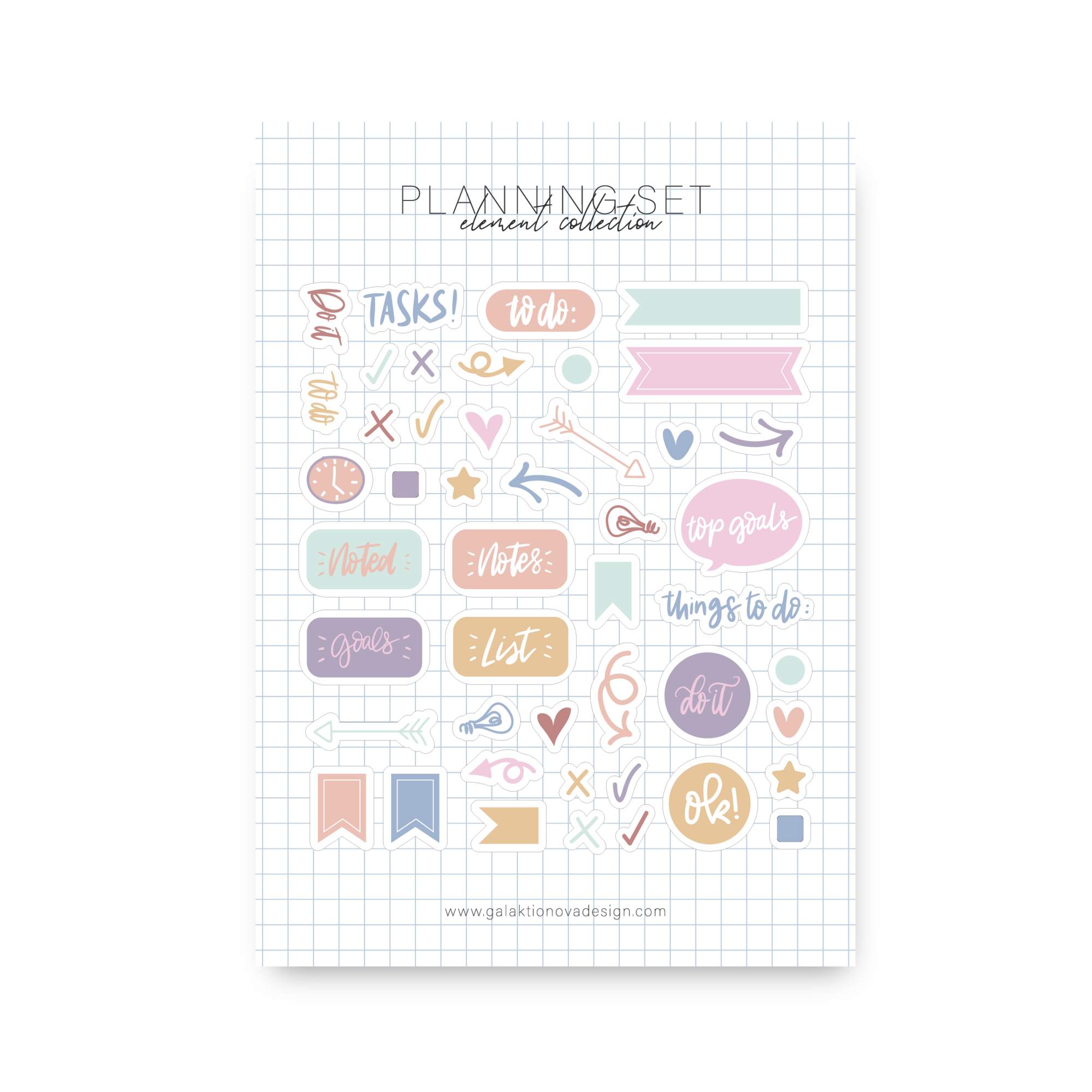 Стикерпак "planning set, element collection"