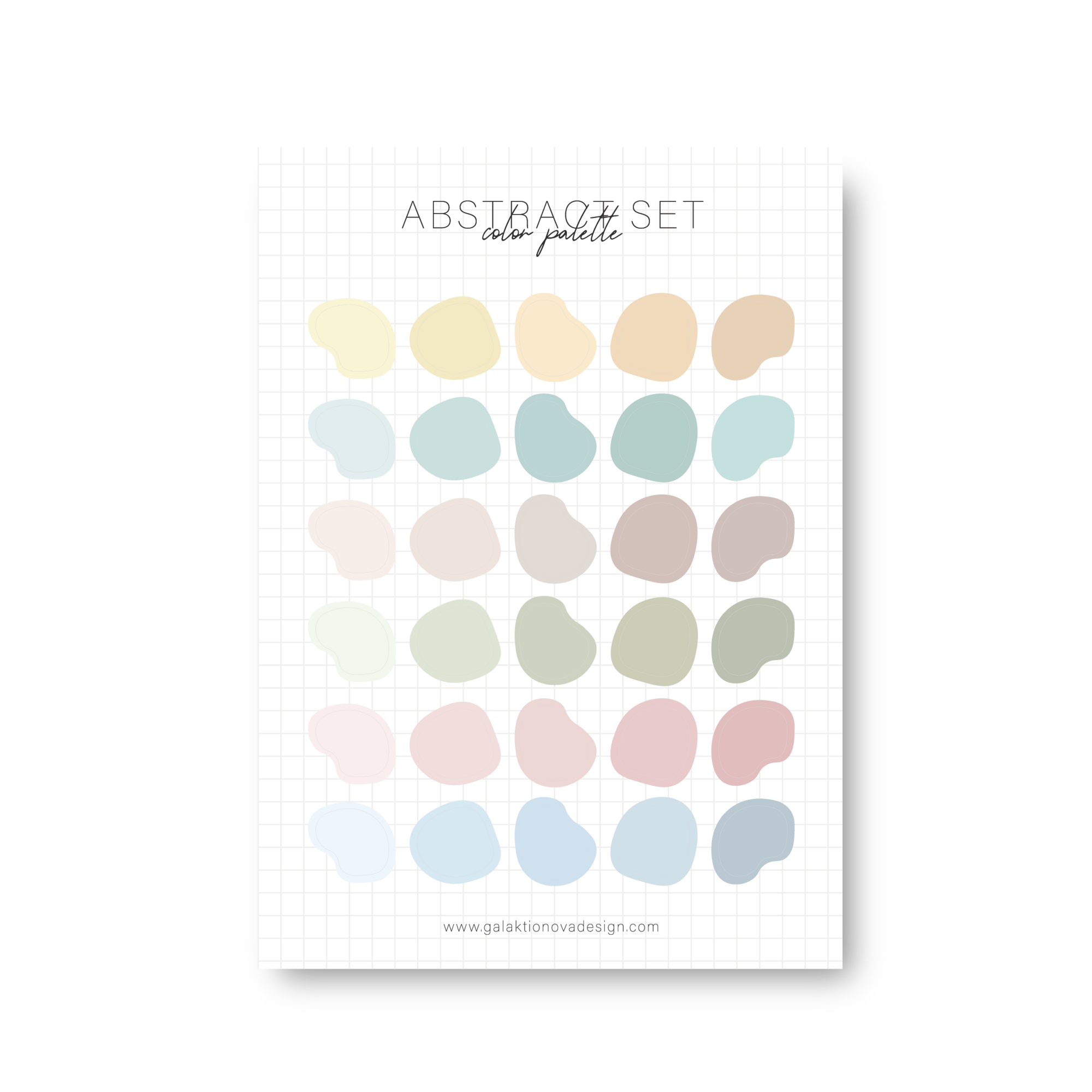 Cтикерпак «abstract set»