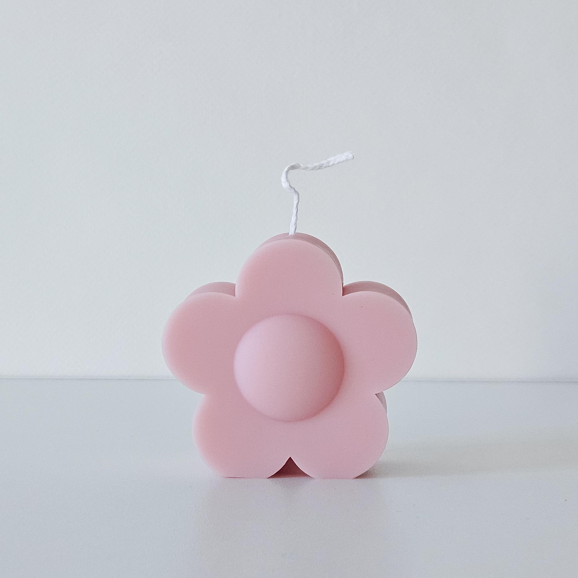 Свеча 3D цветочек