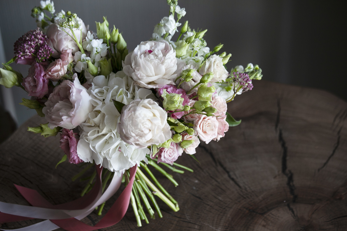 Букет сердце