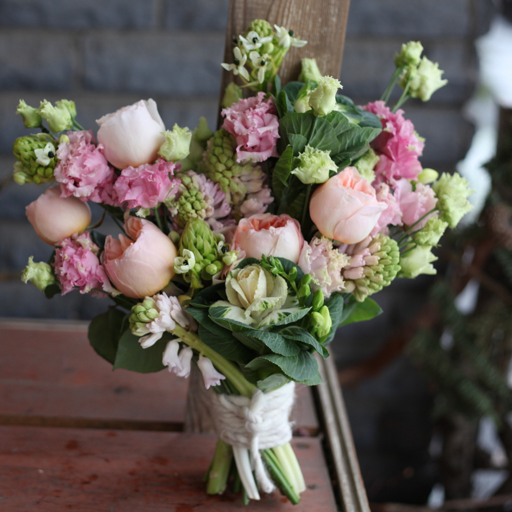 Букет в пастельных тонах