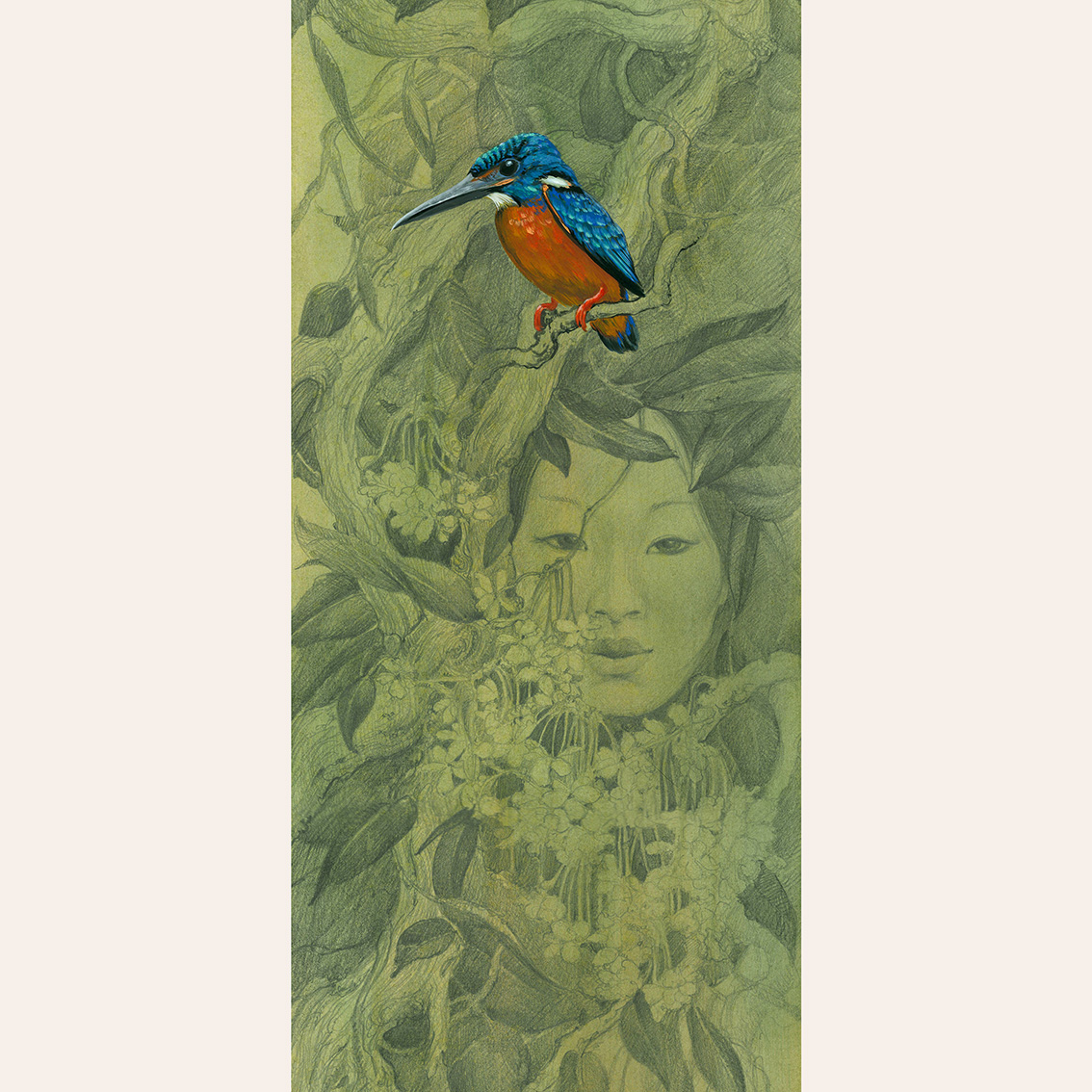 Открытка Голубой зимородок