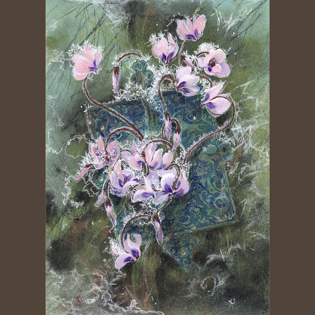 Последний снег. Цикламен