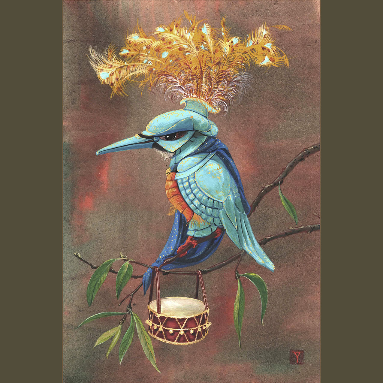 Зимородок в голубом