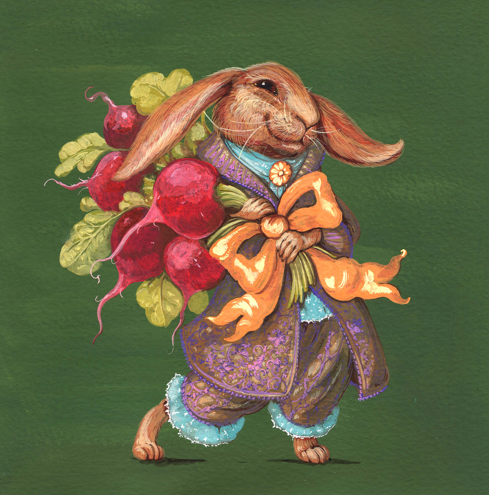 Зайчик с редиской