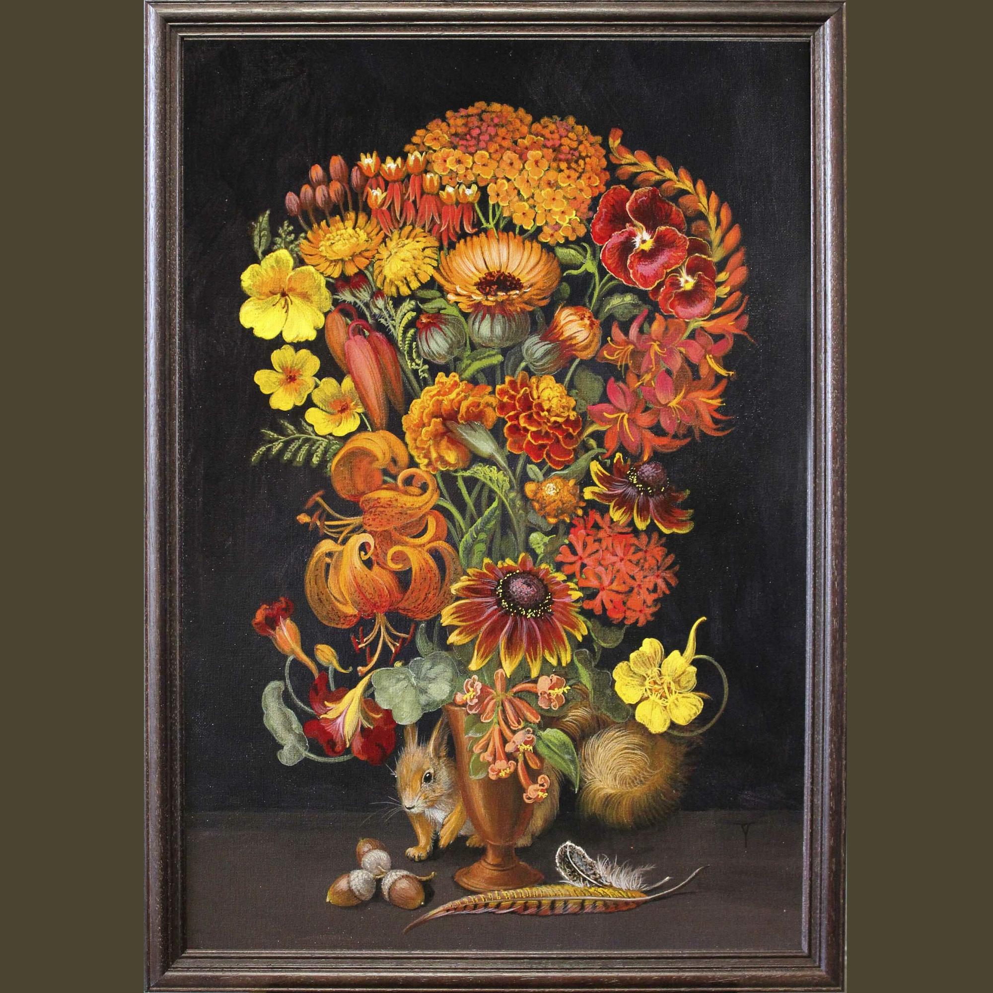 Флорентийский букет с белкой