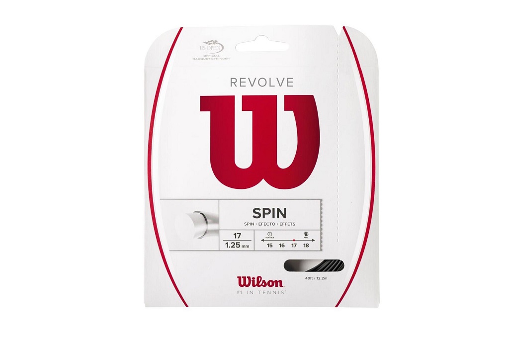 Теннисная струна Wilson Revolve Black 1,25 (12,2 м)