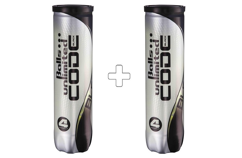 Теннисные мячи Balls Unlimited Code Black (2x4 шт. в упак.)
